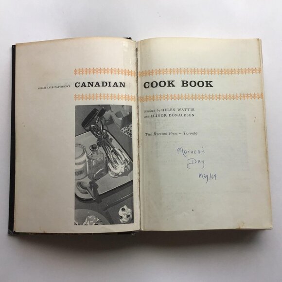 Vintage Nellie Lyle Pattinson’s Canadian Cookbook Hardcover 29th Printing 1965 - Picture 5 of 12